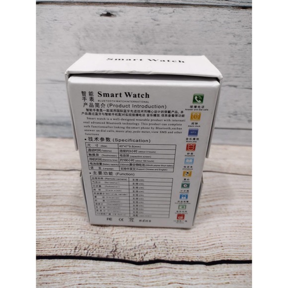 U80 Bluetooth Multi-Function Health Smart Watch in Box! Black! Great Condition! - Picture 3 of 6